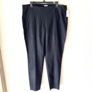 NEW! PLUS SIZE! Maurices Bengaline Pull On Skinny Ankle Pant Black Size 18W